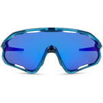 Madison Code Breaker Crystal Gloss Blue Sunglasses - 3 Lens Pack-Blue Mirror/Amber/Clear
