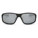 Madison Target Matt Black Sunglasses - 3 Polarised Lens Pack-Silver Mirror/Bronze/Yellow
