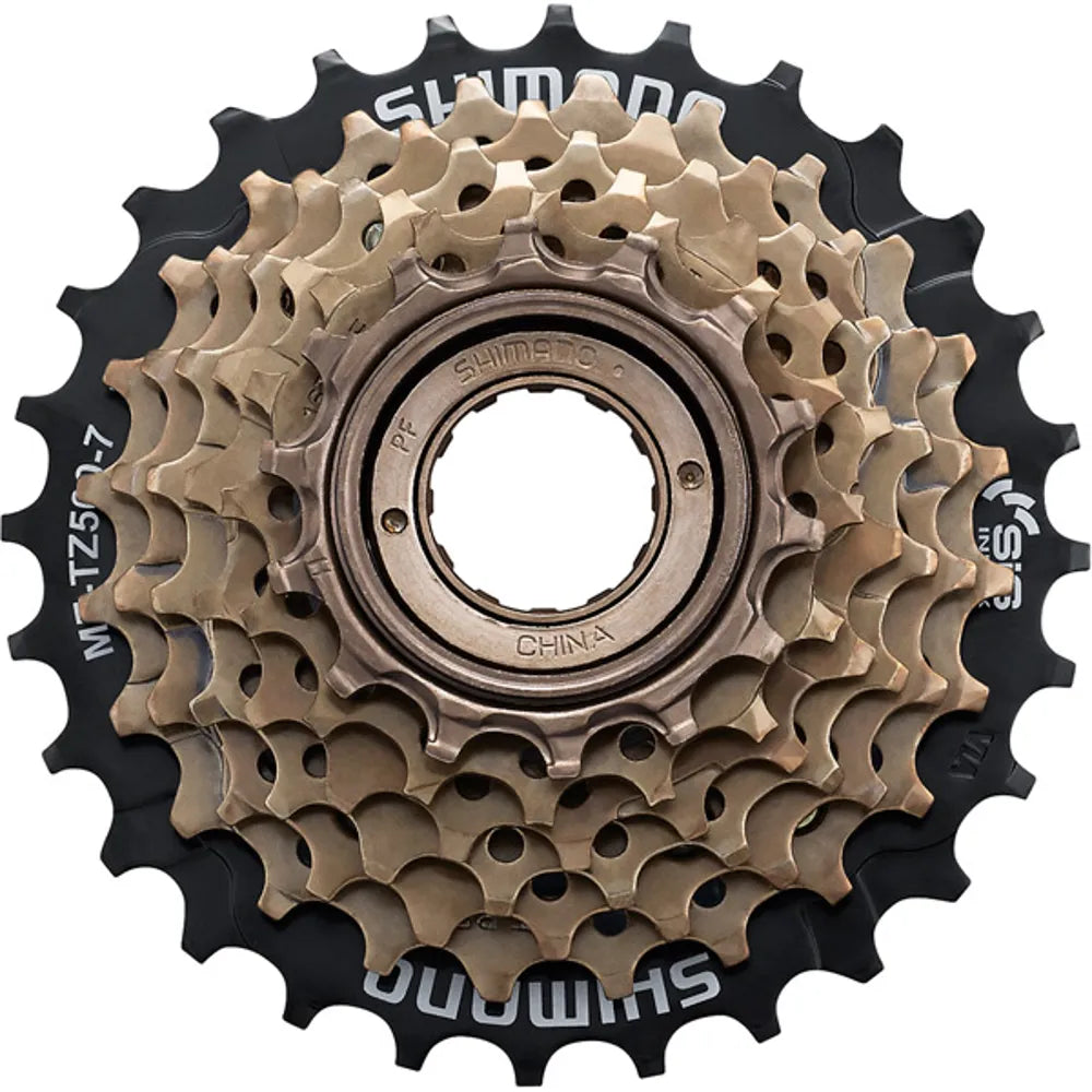 Shimano 7 Velocità MF-TZ500-7 Megarange Ruota Libera 14 X 34 Denti Shimano 7 Velocità MF-TZ500-7 Megarange Ruota Libera 14 X 34 Denti