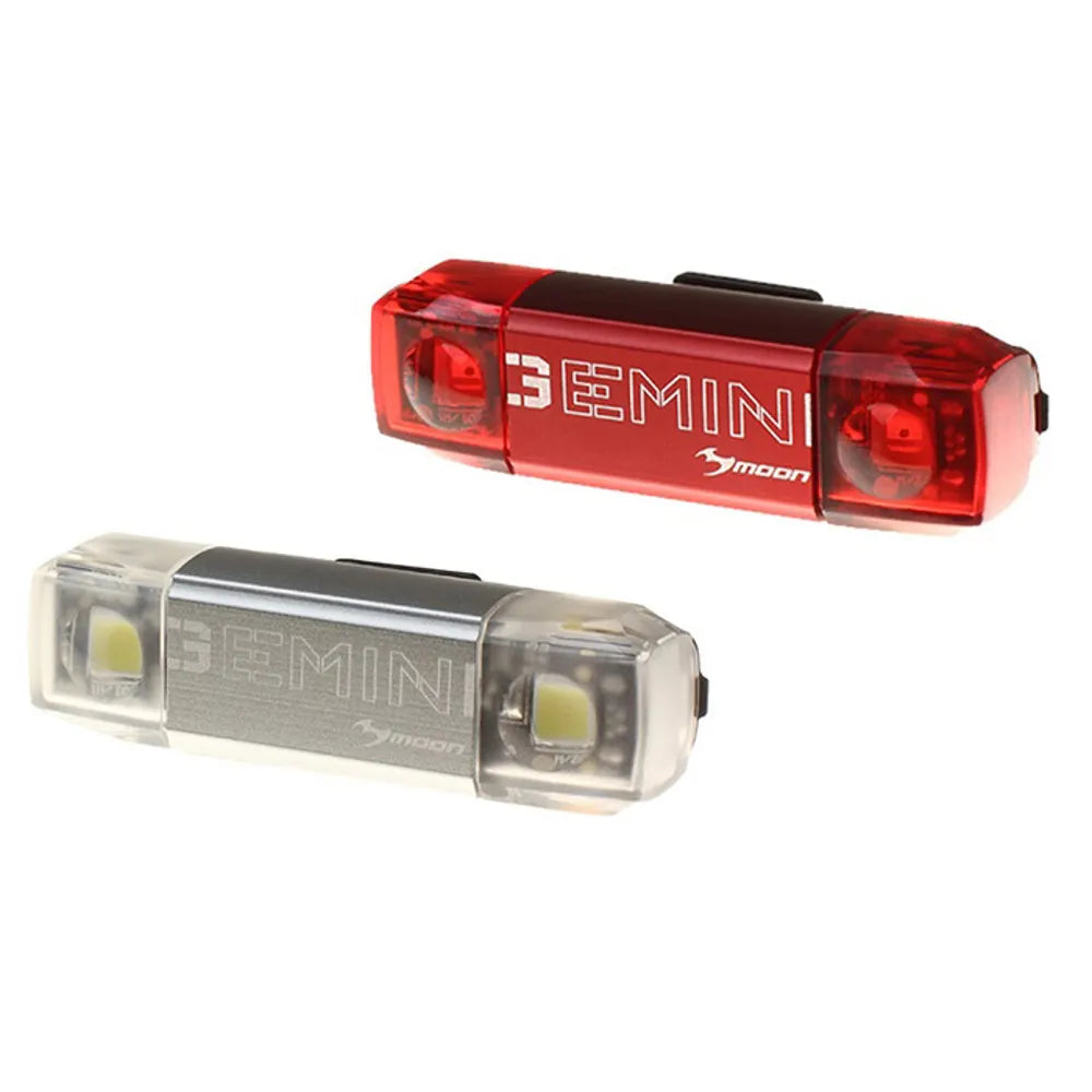 Moon Gemini Front and Rear Rechargeable Bike Light Set