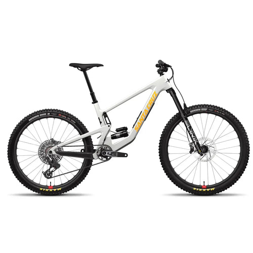 Santa Cruz Bronson CC XO AXS Reserve Full Suspension Mountain Bike in White