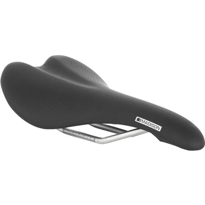 Madison Flux Switch Standard Unisex Bike Saddle in Black - 142mm