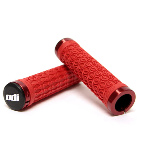 ODI SDG Mountain Bike 130mm Lock On Grips in Red
