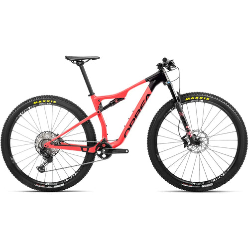 Orbea OIZ M30 XT Full Suspension Carbon Mountain Bike in Coral