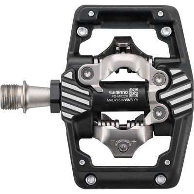 Shimano PD-M8220 Deore XT SPD trail wide platform pedals, with CL-MT001 cleats