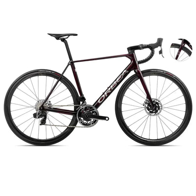 Orbea Orca M11eltd Pwr Road Bike In Wine Red/Titanium