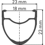 DT Swiss P 1800 SPLINE wheel, clincher 23 x 18 mm, front