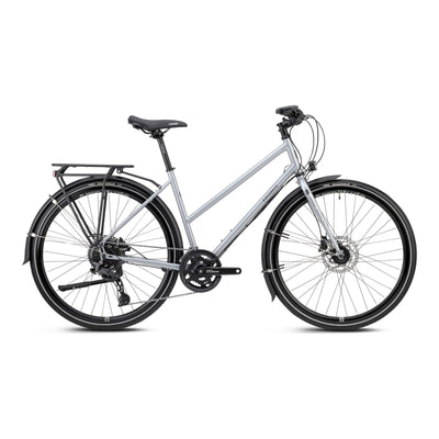 Ridgeback Voyage Open Frame Trekking Bike, Stein Silver - image 1