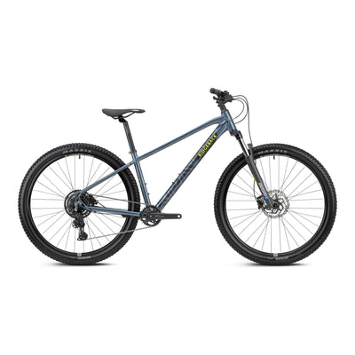 Ridgeback Terrain hardtail mountain bike in Bothy Blue, side view (27.5in XS/S)