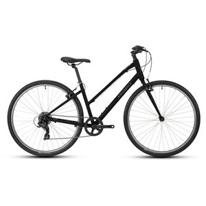 Ridgeback Comet Open Frame Hybrid Bike in Black