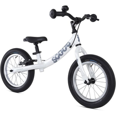 Ridgeback Scoot XL 14 Inch Kids Balance Bike in White