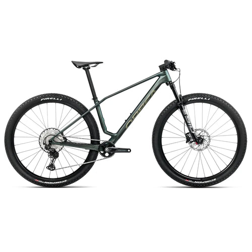 2025 Orbea Alma M30 Deore Carbon Hardtail Mountain Bike in Seaweed