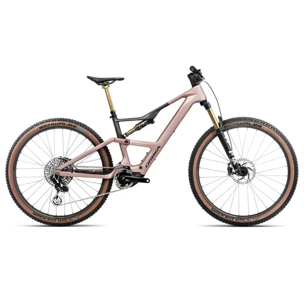 Orbea Rise Sl M-Ltd 420Wh E-Mountain Bike In Desert Rose/Carbon Raw Matt
