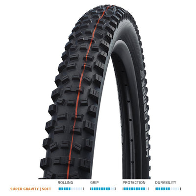 Hans Dampf Addix Super Gravity Soft Folding TLE Tyre in Black