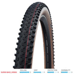Schwalbe Racing Ray, Evolution Super Race ADDIX Speed TLE E-25 Tan 29x2.25