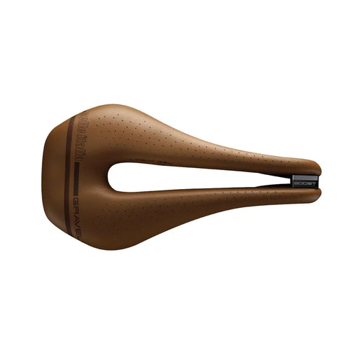 Selle Italia Novus Boost Gravel Superflow Saddle in Brown