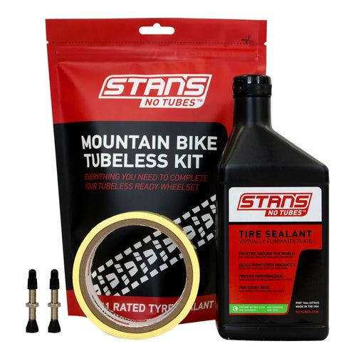 Stans NoTubes MTB Tubeless Conversion Kit - 30mm Tape/44mm Valves