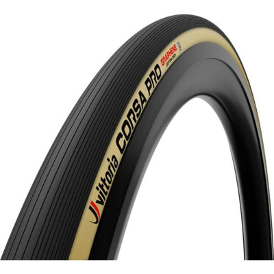 Vittoria Corsa PRO Tubeless Ready Road Tyres in Tan