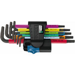 Wera 967/9 TX Multicolour HF 1 L-key Set With Holding Function