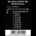 Wera 967 SPKL/9 SB Torx BO Multi BlackLaser L-Keys