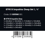 Wera Impaktor Deep Socket Set, 14 Pieces