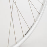Hybrid Rear Solid Axle Screw On Wheel silver 700c