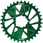 Wheels Manufacturing Wheels MFG Chainring - Anodized Shimano Direct Mount HG+ - 1.5mm Inboard - 34 teeth / Green