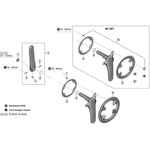 Shimano FC-08 left hand crank arm, 170 mm