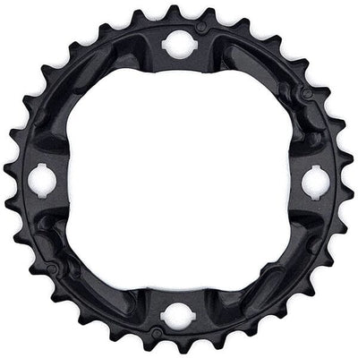 C/RING FC-M4000 9spd Triple Middle 30T Black 30 teeth