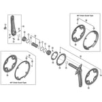 C/RING FC-M4000 9spd Triple Middle 30T Black 30 teeth