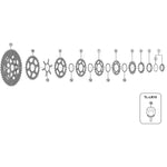 Shimano CS-M7000 lock ring and spacer