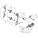 Shimano Deore RD-T6000 tension and guide pulley set