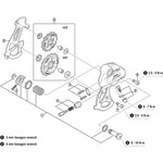 Shimano RD-M310 tension and guide pulley set