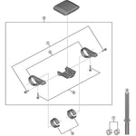 Shimano SC-E6010 stay fixing screw, M4 x 15.5 mm 2 pack