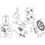 Shimano BR-M987 calliper fixing bolt M6 x 14.6 mm