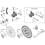 Shimano SM-RT10 lock ring and washer