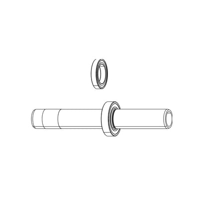 SRAM Wheel Bearing Kit Rear - Zipp Zr1 Sl - 61803 And 61903 Including Assembled Axle (SRAM spare parts catalogue drawing)