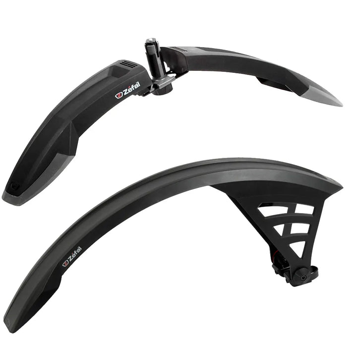 Zefal Deflector RS75/FM60 Mountain Bike Mudguard Set in Black
