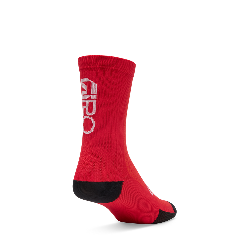 2026 GIRO HRC Team Unisex Cycling Socks in Flame Red