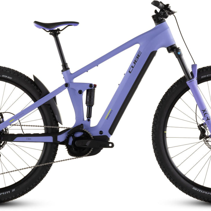 2026 Cube Cube Stereo Hybrid One22 Pro 800 Electric Mountain Bike In Lucidlilac And Lime