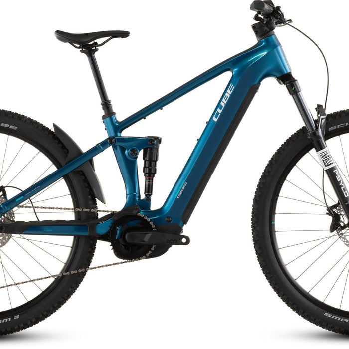 2026 Cube Cube Stereo Hybrid One22 Race 800 Electric Mountain Bike In Electricblue And White