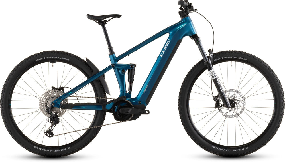 2026 Cube Cube Stereo Hybrid One22 Race 800 Electric Mountain Bike In Electricblue And White