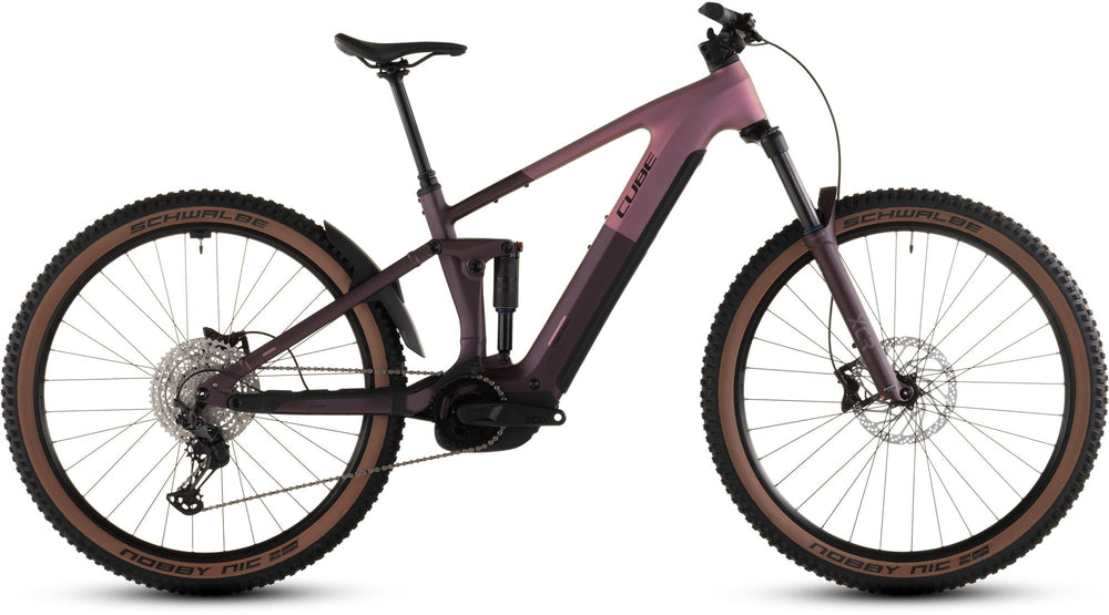 2026 Cube Cube Stereo Hybrid One44 Pro 800 Electric Mountain Bike In Shiftblush And Raisin