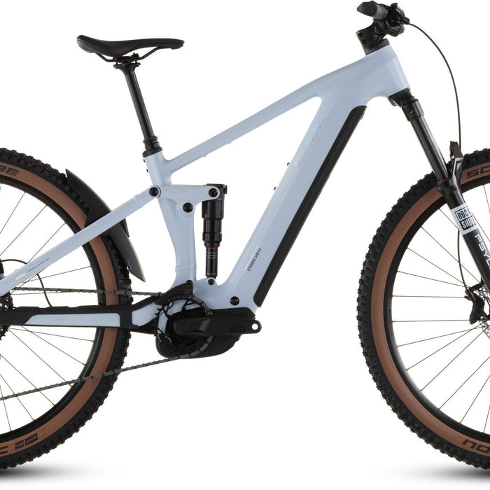 2026 Cube Cube Stereo Hybrid One44 Ex 800 Electric Mountain Bike In Iceblue And Prism