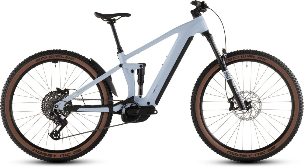 2026 Cube Cube Stereo Hybrid One44 Ex 800 Electric Mountain Bike In Iceblue And Prism