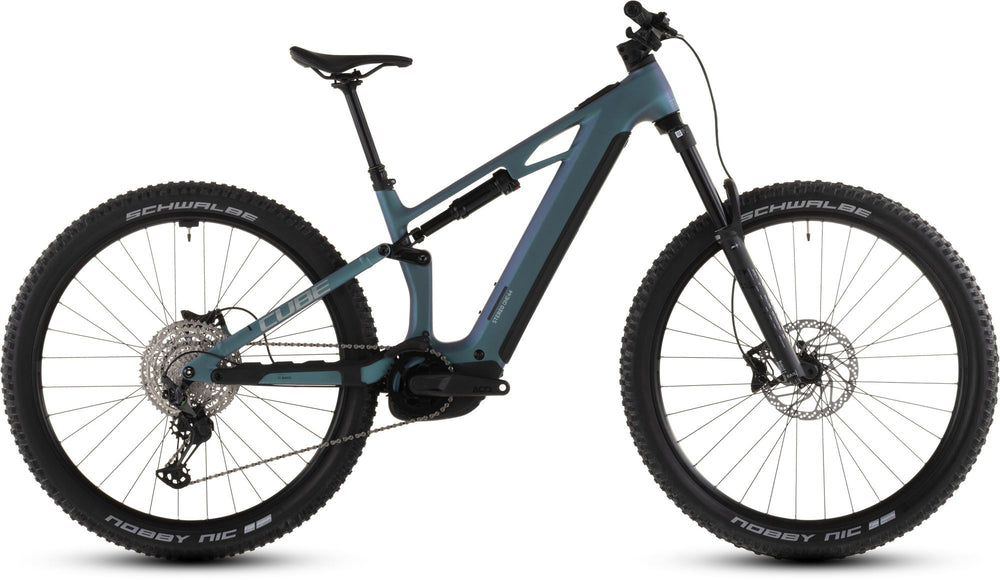 2026 Cube Cube Stereo Hybrid One44 Hpc Race 800 Electric Mountain Bike In Smaragdgrey And Prism