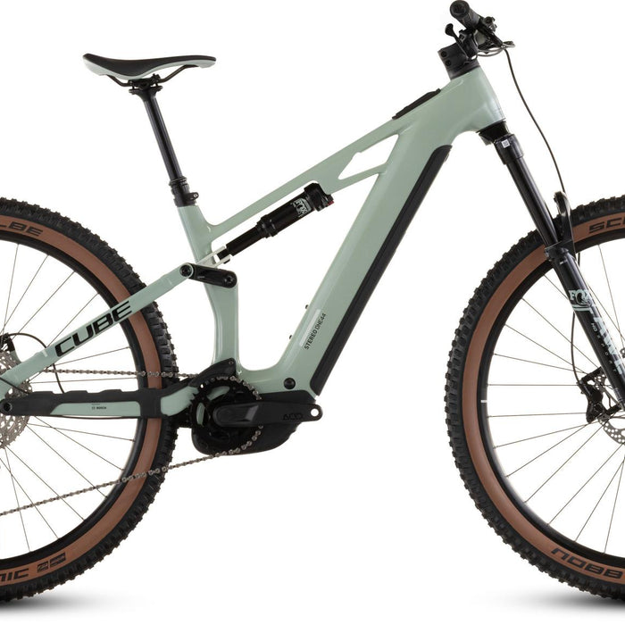 stereo hybrid one44 hpc race 2026 Cube Cube Stereo Hybrid One44 Hpc Race 800 Electric Mountain Bike In Driedherbs And Black