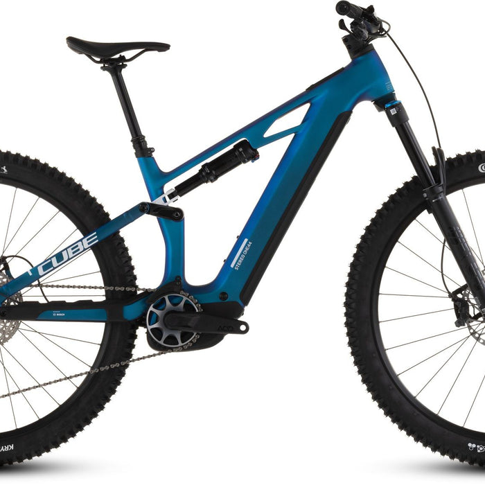 2026 Cube Cube Stereo Hybrid One44 Hpc Slx 800 Electric Mountain Bike In Nebula And White