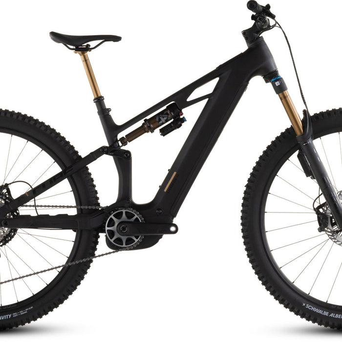 2026 Cube Cube Stereo Hybrid One44 Hpc At 800 Electric Mountain Bike In Carbon And Gold