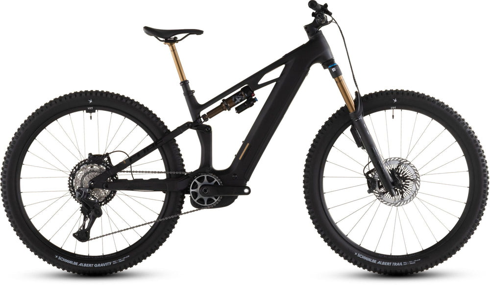2026 Cube Cube Stereo Hybrid One44 Hpc At 800 Electric Mountain Bike In Carbon And Gold
